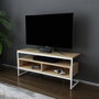 Hanah Home Merrion Soporte de TV Blanco y Roble